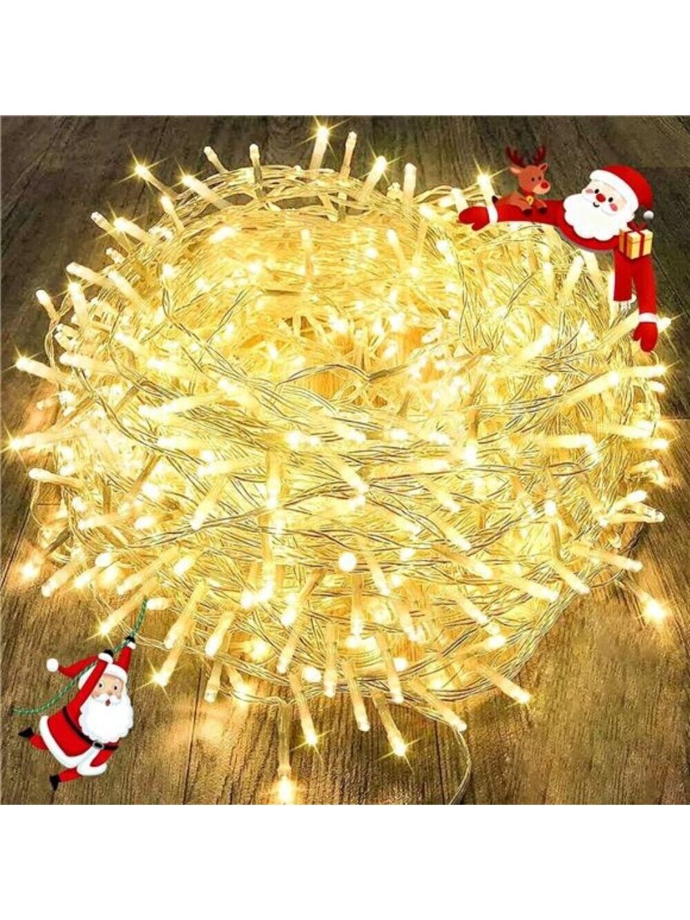 88Ft LED String Lights 240 Warm White Fairy Lights Indoor Outdoor Christmas Deco